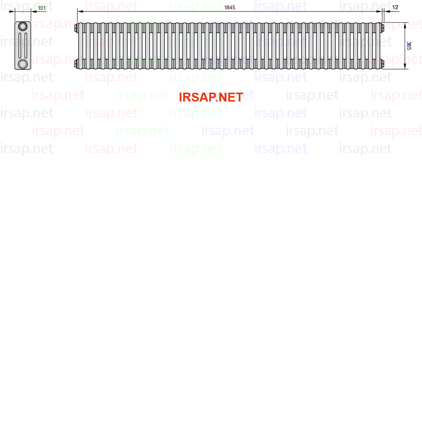 Радиатор IRSAP Tesi 30365/41 T23 CL 01